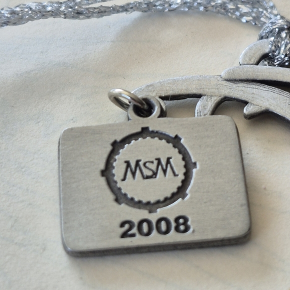 Silver Reindeer Ornament with MSM Tag - Picture 7 of 9